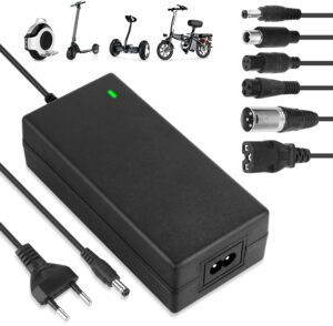 Mineup Chargers for Scooters, 42V 2A Hoverboard Charging Cable, E Scooter Charger with 6 Ports, E Scooter Charging Cable, Charger for E Scooter for...