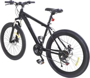 Bicycle 26 Inch Mountain Bike Men's 21-Speed MTB Bicycles High Carbon Steel Freestyle Bike Height Adjustable Mountain Bikes with Double Disc Brakes for Men/Women/Boys/Girls
