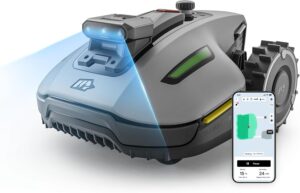 MAMMOTION Yuka mini 2 500 robotic lawnmower without boundary cable, garden up to 500 m², no RTK, no signal interruption, AI TrueVision navigation, car multi-zone mapping, DropMow, 45% gradient, 4.5Ah