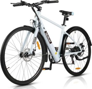 VARUN E Bike 26 Inch City E-Bike Women Men with 250 W Motor, Removable Li-ion Battery, Electric Bicycle with LED Display, 3 Riding Modes, City E-Bike with up to 30 Km